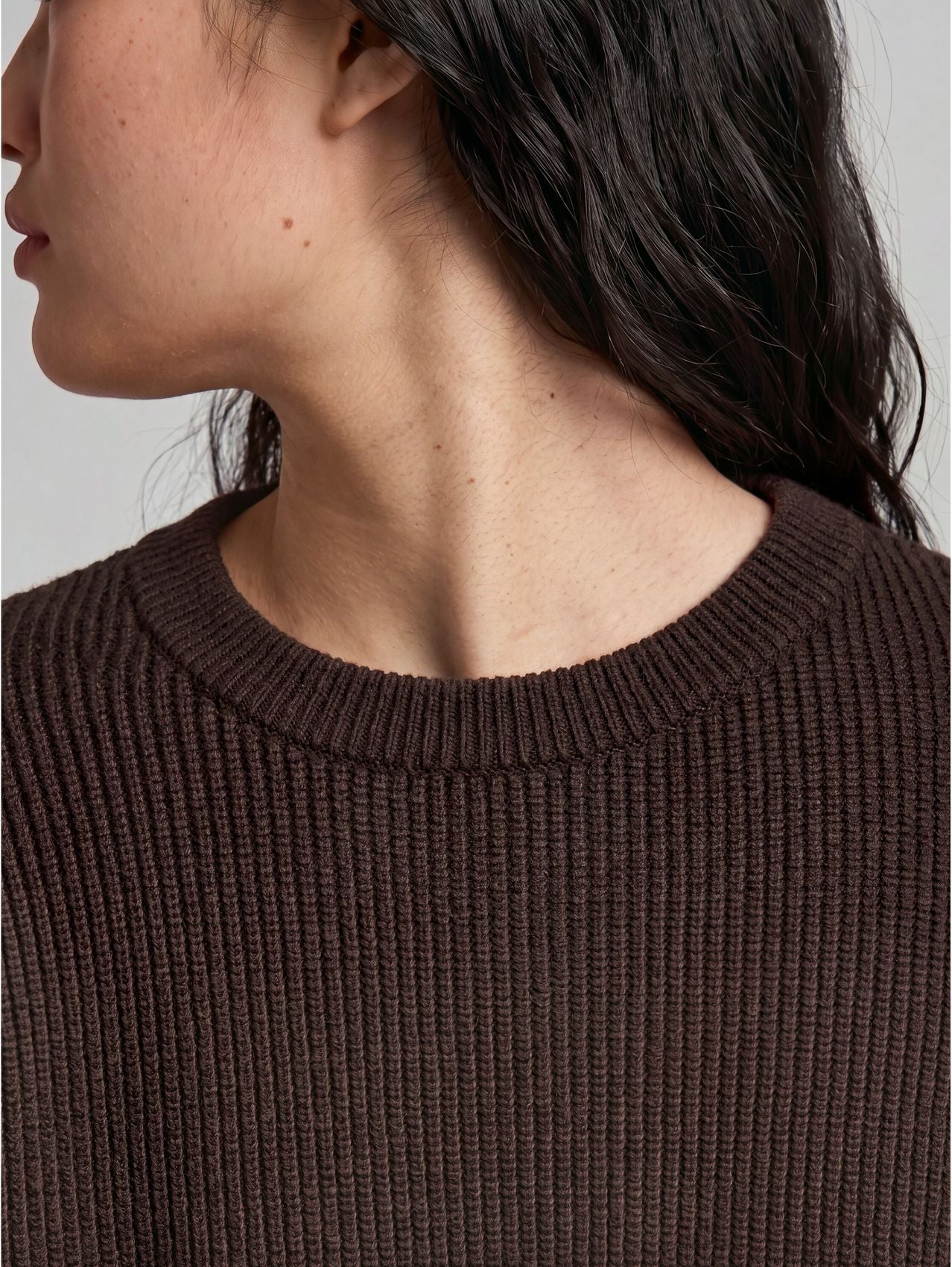Plus Size - Oversize Strickpullover mit Rundhalsausschnitt