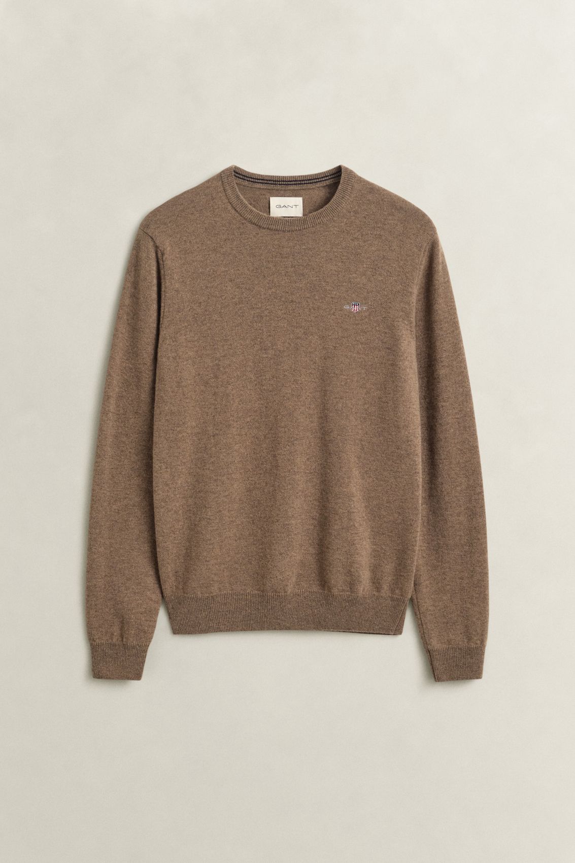 Rundhalspullover aus Lambswool