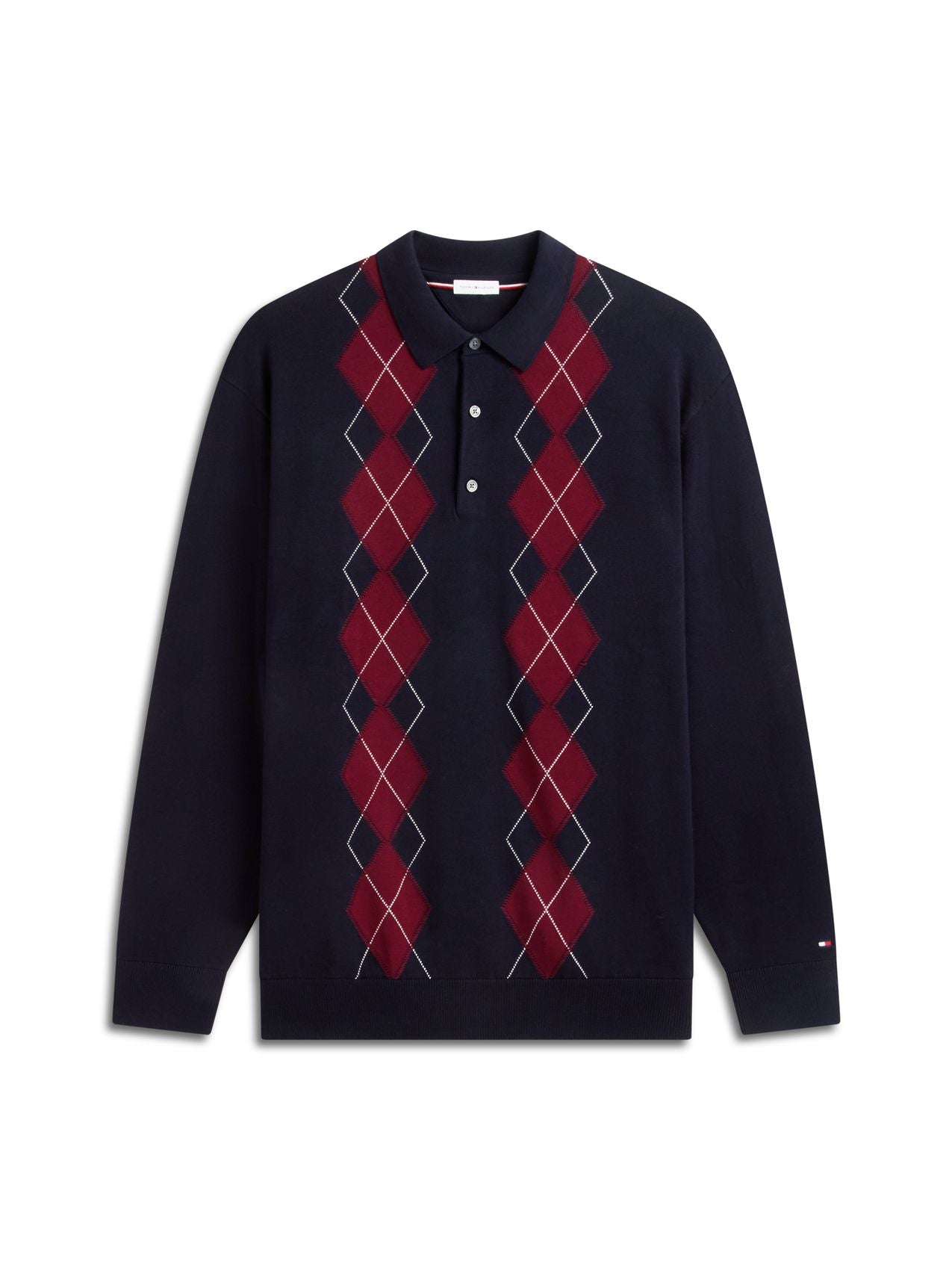 BT-PLACED ARGYLE LS POLO