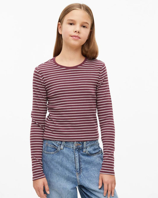 OLIVER TWIST Cropped Longsleeve mit Rippstruktur