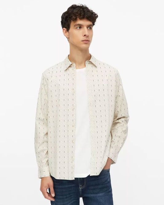 S.OLIVER Hemd aus Baumwollstretch mit All-over-Print