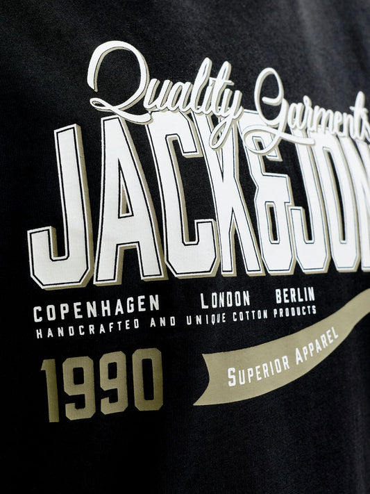 JACK & JONES JJELOGO TEE SS O-NECK 2 COL AW26 SN PLS