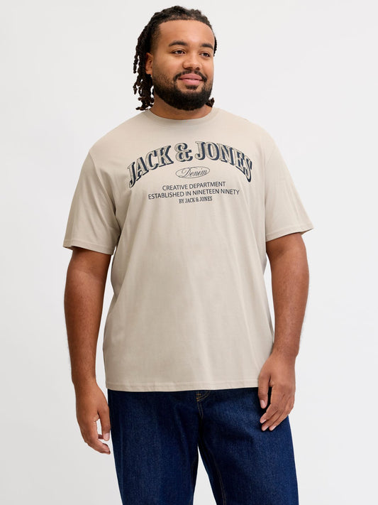 JACK & JONES JJEDENVER LOGO TEE SS O-NECK SN PLS