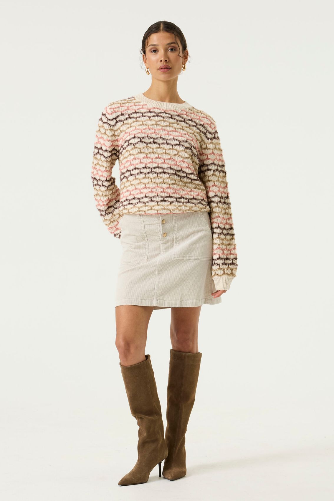 Pullover mit metallischen Garn