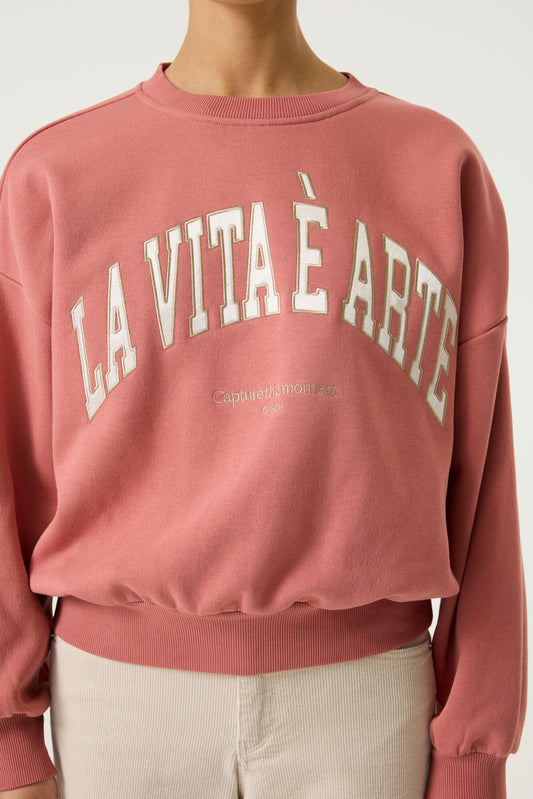 GARCIA Sweatshirt mit Brustdruck