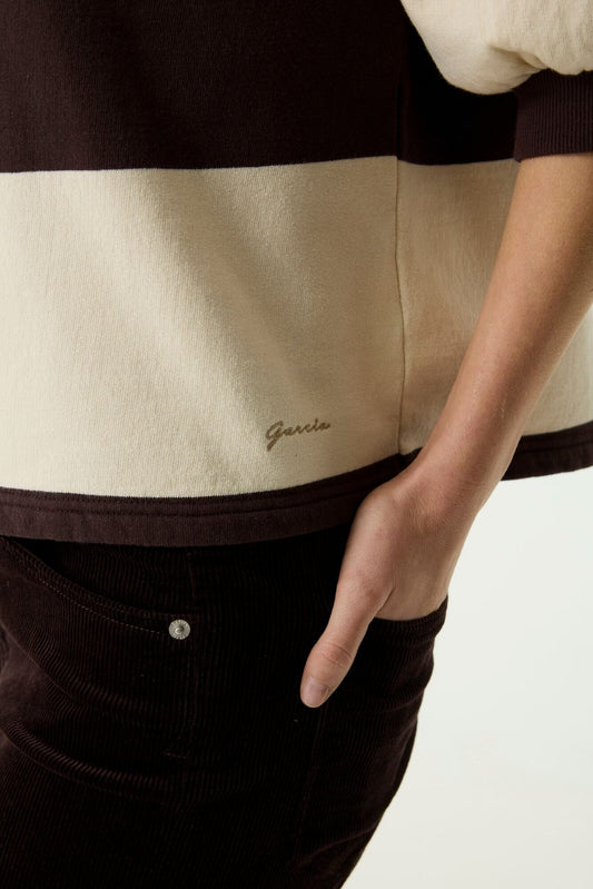 GARCIA Sweatshirt mit Blockstreifen