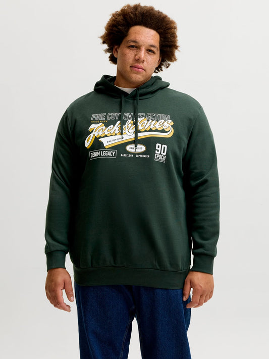 JACK & JONES JJELOGO SWEAT HOOD 2 COL AW26 SN PLS