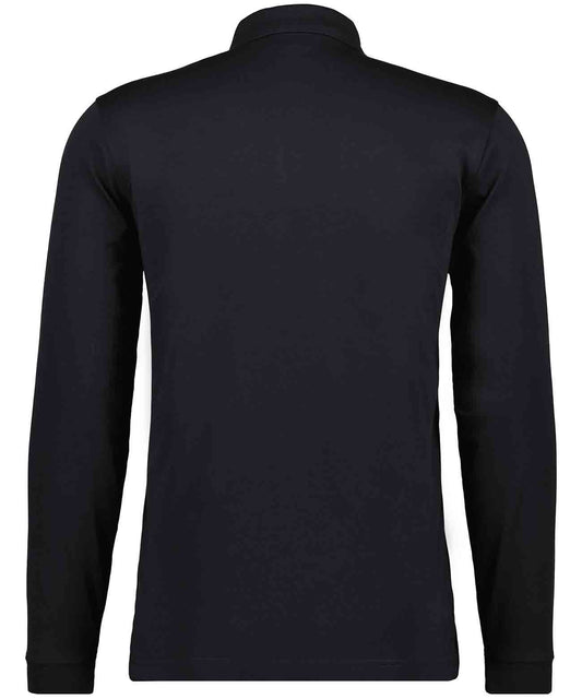 RAGMAN Softknit-Polo mit Brusttasche, Langarm