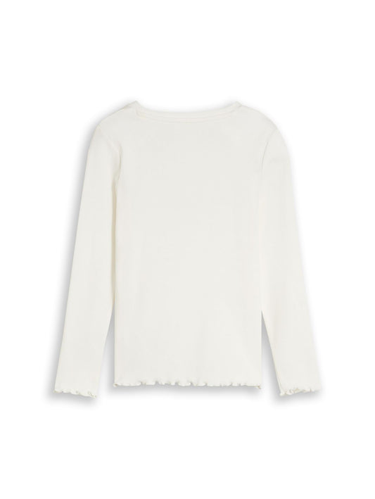 TOM TAILOR Langarmshirt mit Rippstruktur
