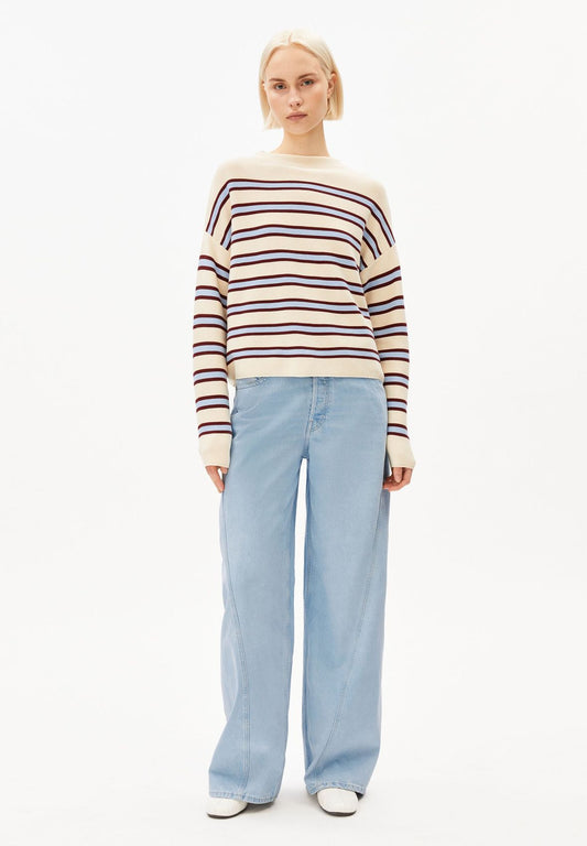 ARMEDANGELS MERINAA STRIPED KNIT SWEATER