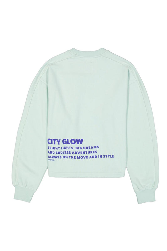 GARCIA Sweatshirt mit Front- und Backprint