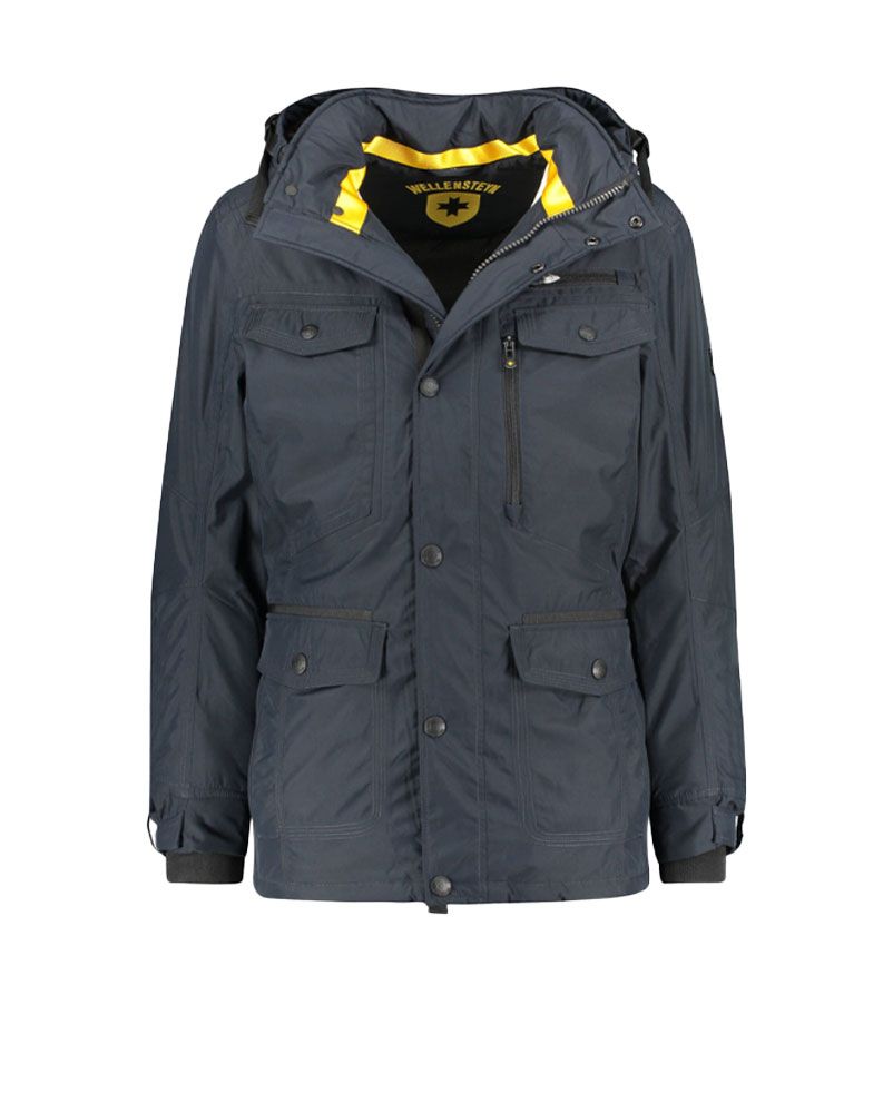 Funktionale Herren-Outdoorjacke mit Kapuze und Pattentaschen