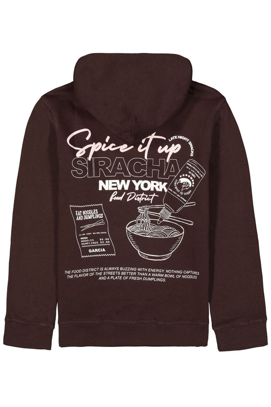 GARCIA Hoodie mit Front- und Rückprint