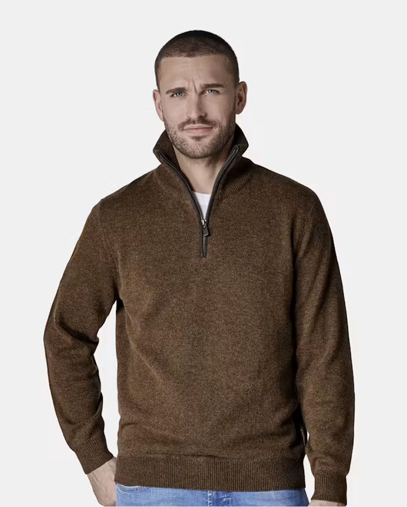 CASA MODA Stricktroyer mit Umlegekragen