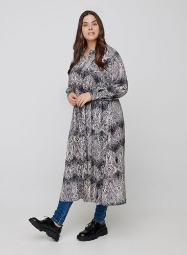 ZIZZI Bedrucktes Midikleid aus Viskose