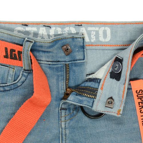 STACCATO Jeans-Bermudas mit Gürtel