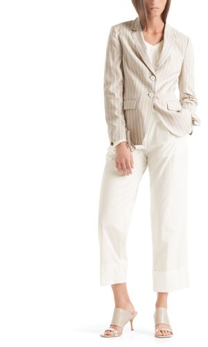MARC CAIN Streifenblazer mit Lurexglanz