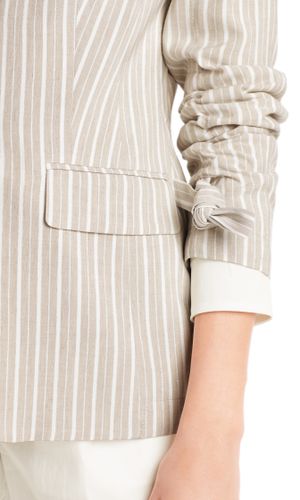MARC CAIN Streifenblazer mit Lurexglanz