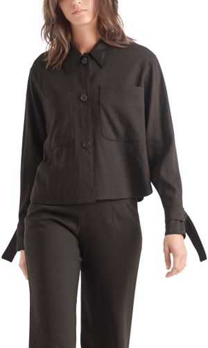 MARC CAIN Hemdjacke aus Leinenmix