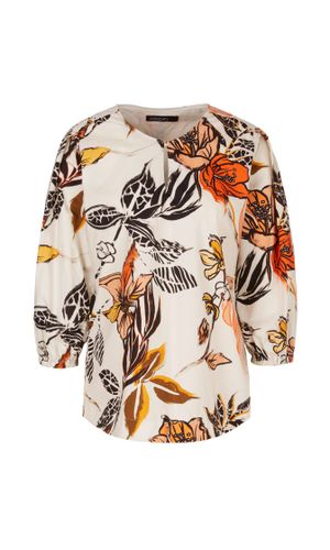 MARC CAIN Floral bedruckte Bluse aus Baumwolle