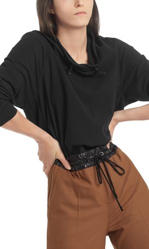 MARC CAIN Sweatshirt mit Reißverschluss-Detail