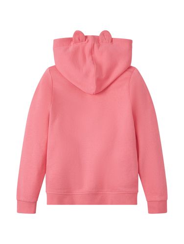 TOM TAILOR Unifarbener Hoodie mit Schriftzug