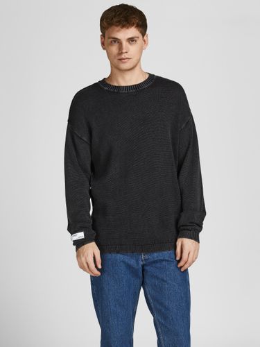 JACK & JONES JACK&JONES JORACE KNIT CREW NECK BLK