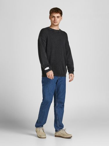 JACK & JONES JACK&JONES JORACE KNIT CREW NECK BLK