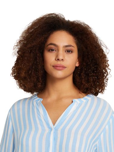TOM TAILOR Plus Size - Gestreifte Henleybluse mit LENZING™ ECOVERO™