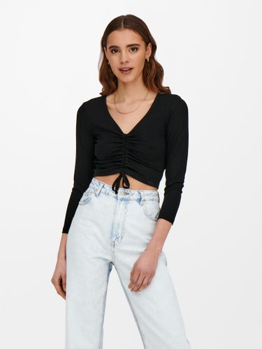 ONLY ONLY ONLPENOLOP 7/8 RUCHING TOP JRS NOOS