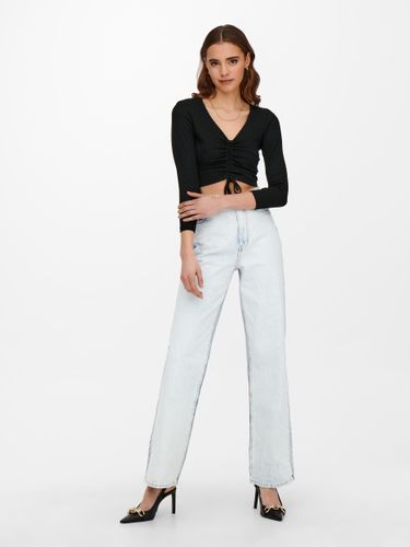 ONLY ONLY ONLPENOLOP 7/8 RUCHING TOP JRS NOOS