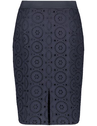 SAMOON Bleistiftrock mit Lochspitze