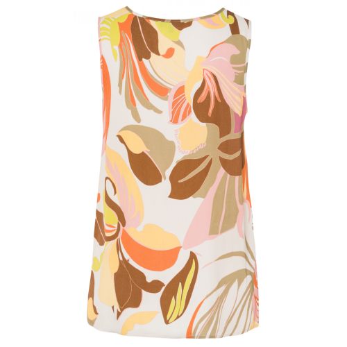 MORE & MORE Blusentop moderner Blätterprint nachhaltig