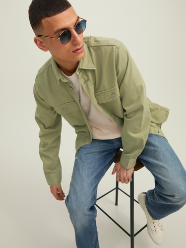 ONLY CARMAKOMA JORPHLAKE OVERDYED SHIRT LS