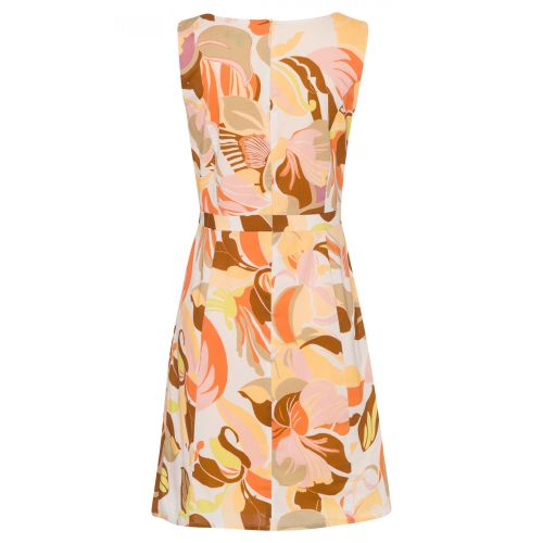 MORE & MORE Kleid moderner Blätterprint