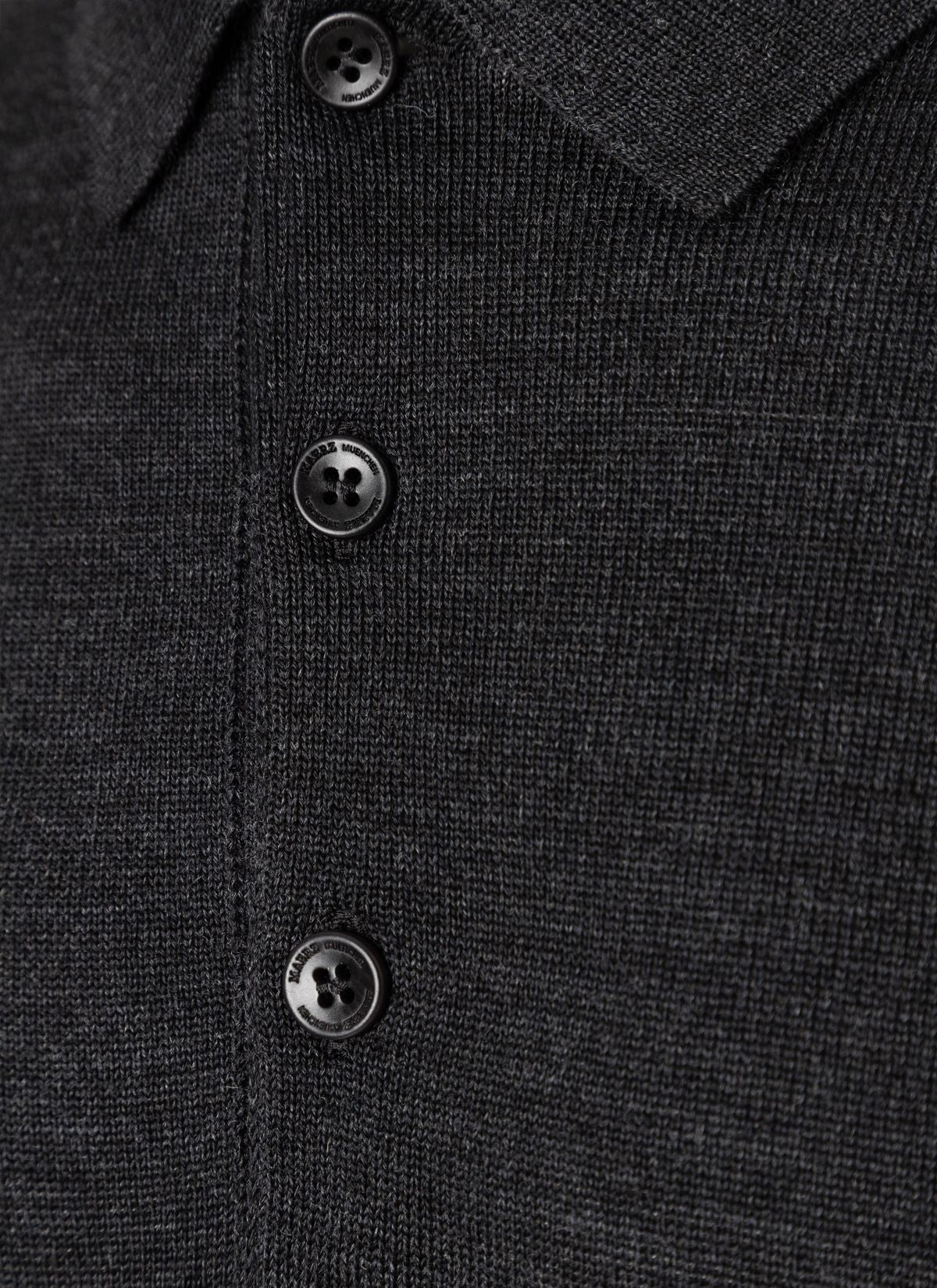 MAERZ Pullover Polokragen Knopf 1/1 Arm