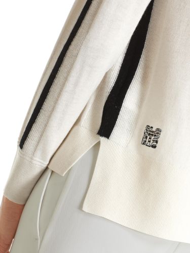 MARC CAIN Pullover mit Kontrastfarbstreifen