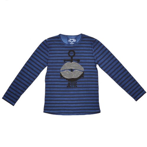 JETTE Ringel-Shirt CPD, OCEAN BLUE STR. 152