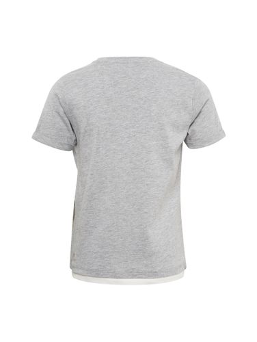 TOM TAILOR T-Shirts 1/2, drizzle melange-gray