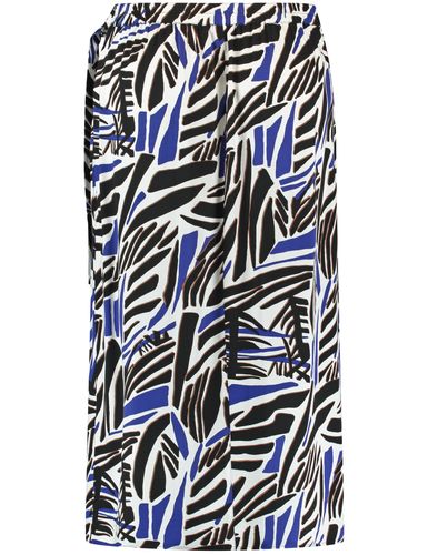 SAMOON Langer Rock mit Wickel-Optik