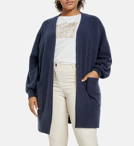 SAMOON Offene Strickjacke im Longstyle