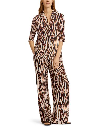 MARC CAIN Bluse mit Tierfell-Print