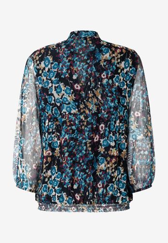 MORE & MORE Meshshirt Flowerprint Herbst-Kollektion