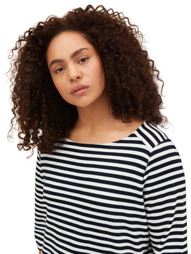TOM TAILOR Plus Size - Gestreiftes Ottoman Sweatshirt