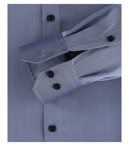 VENTI Twill Hemd unifarben extra langer Arm 72cm