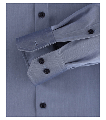 VENTI Twill Hemd unifarben extra langer Arm 72cm