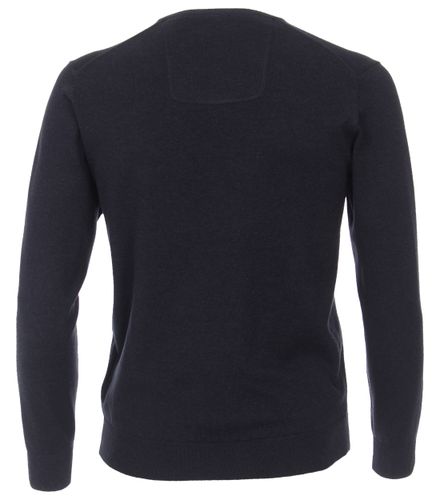 CASA MODA Pullover mit V-Ausschnitt uni 004430