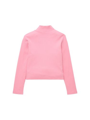 TOM TAILOR Cropped Langarmshirt mit recyceltem Polyester