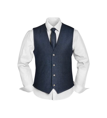 SEIDENFALTER Set Weste,Krawatte+Tuch Uni