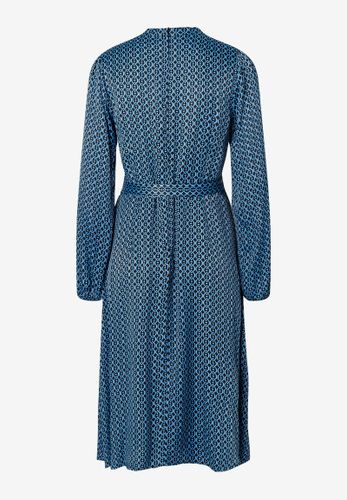 MORE & MORE Satinkleid graphischer Miniprint Winter-Kollektion